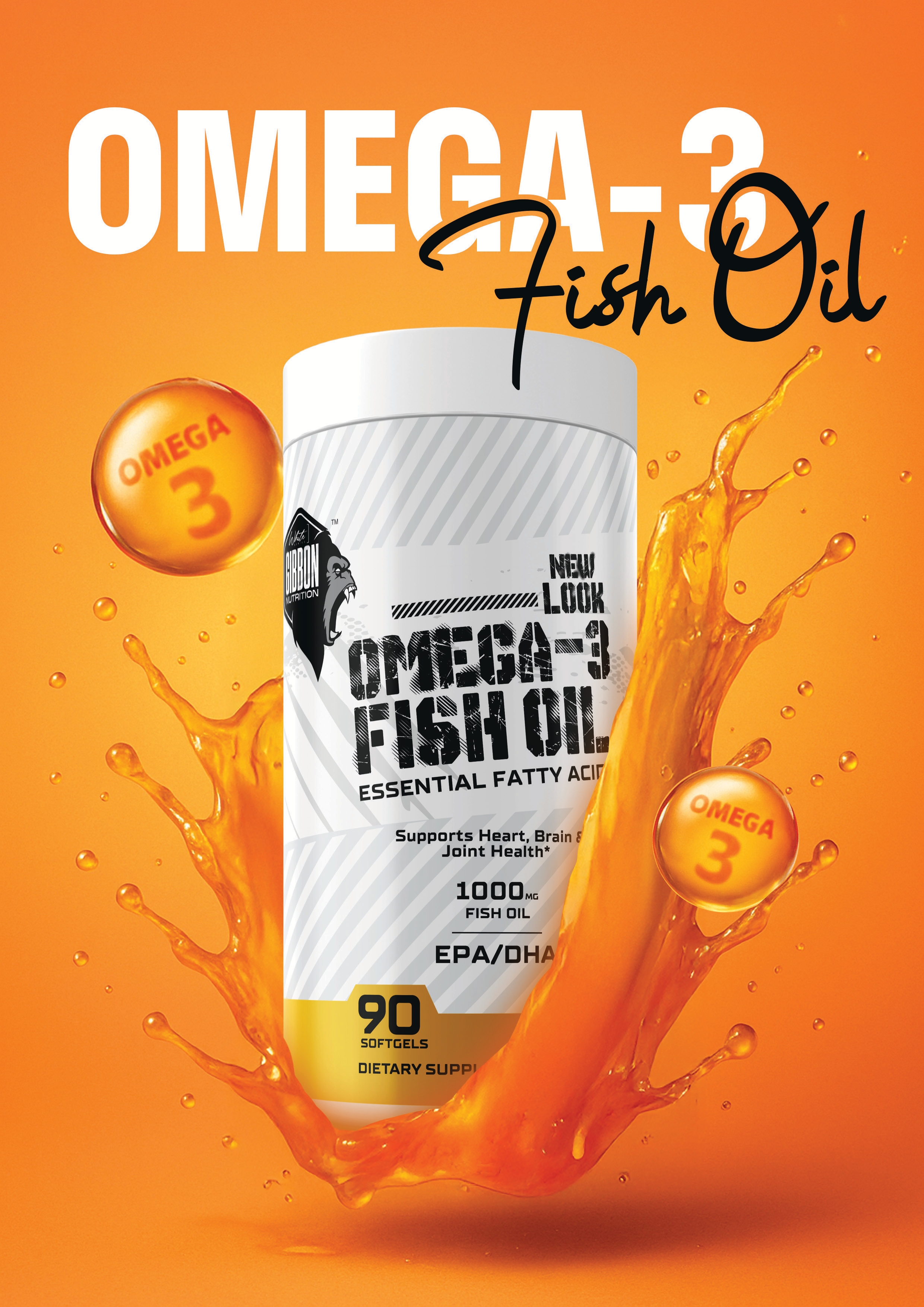 Gibbon White Series Omega-3 Fish Oil